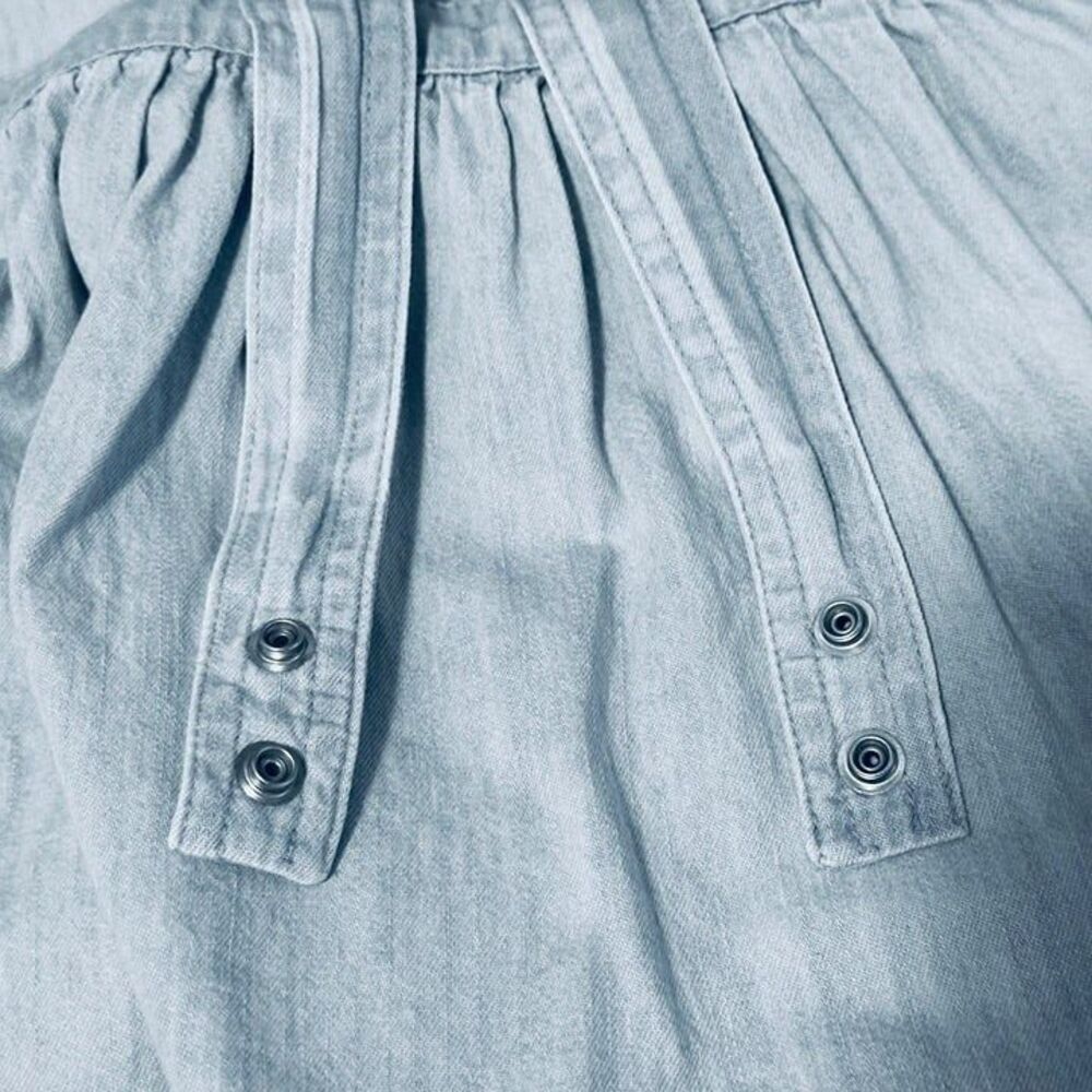 The Children’s Place 5T Bunny Overall Jumper Dress Rabbit Denim Cotton - Picture 5 of 5